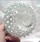 Perfume Bottle/W/Stopper/French Opalescent Hobnail