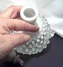 Perfume Bottle/W/Stopper/French Opalescent Hobnail