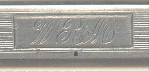 Vanity Item(s)/Webster Co. Sterling Comb Holder/Has Monogram WRM