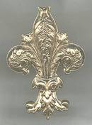 Napkin Ring/Stamped Brass Fluer de Lis