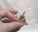 Napkin Ring/Stamped Brass Fluer de Lis