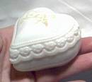 Avon Heartscent Cream Sachet Jar/Heart Shape