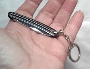 Pocket Knife/KeyChain/Marked W/Sword With Tassel
