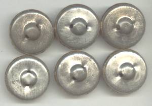 Button(s)6 Lg. Stamped Brass Shank Buttons
