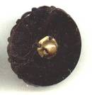 Button(s) 1 Black Fancy Lacy Glass Shank Button