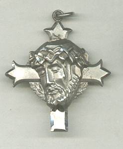Religious/Pendent/Cross/Crucified Christ Head