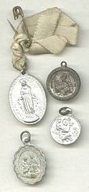 Religious/Charm(s)/On A Tiny Safety Pin&Ribbon