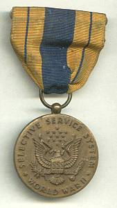 Service Pin(s)/Selective Service Systems Award