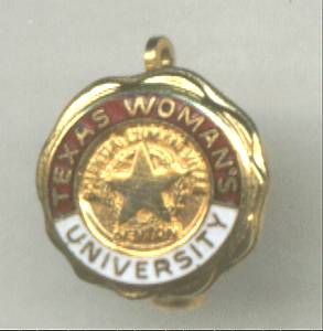 School/Texas Woman's University Pin