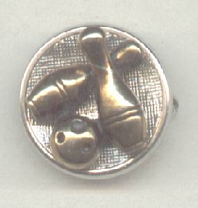 Sports Pin(s)/Bowling Pin/2 Pins and a Ball