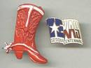 Tack Pin(s)/Lapel Pins Texas Sequicentennial & Enameled Cowboy Boot