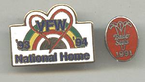Souvenir/Tack Pins Earter Seals & VFW National Home