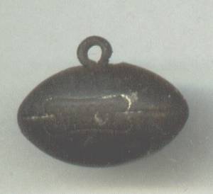 Charm(s)/C.1910 Solid Brass Football