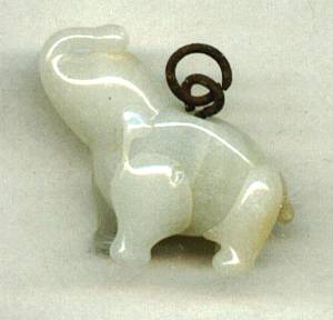 Charm(s)/Carved Agate Elephant