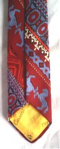 Tie/Oleg Cassini 1970's Blue Horse