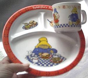 Collectibles/Padington Bear Childs Plate & Cup