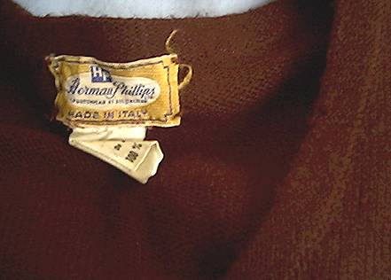 Clothing/Brown Patterned Acrylic Vest