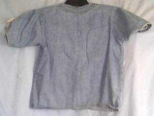 Clothing/Oleg Cassini Denim Blouse