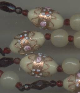 Necklace/Deco Era Venetian Lampworked Beads