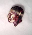 Brooch/Molded Plastic Indian Brave Profile