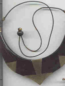 Necklace/Laquered & Inlaid ?Horn
