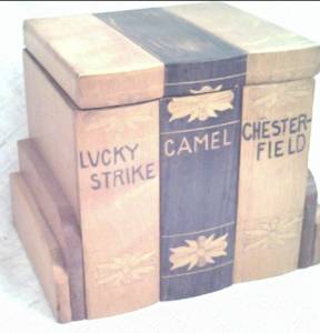 Smoking Item/Wooden Cigarette Box/Holds 3 Short