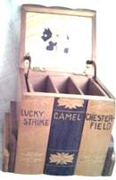 Smoking Item/Wooden Cigarette Box/Holds 3 Short
