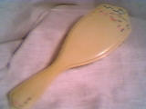 Vanity Item(s)/Hair Brush W/enamaled Decoration