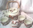 Porcelain/China/Circa 1970's 5 PCS. Tea Set/Japanese