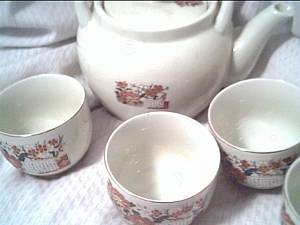 Porcelain/China/Circa 1970's 5 PCS. Tea Set/Japanese