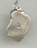 Necklace/Artist Signed Navajo Style Inlaid Pendent Mark-WA