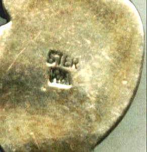 Necklace/Artist Signed Navajo Style Inlaid Pendent Mark-WA