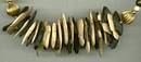 Necklace/Island Style Dyed Wood Beads W/Parrots