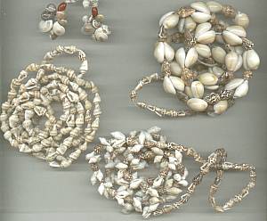 Necklace/Lot-5-Tourist Type Shell Necklaces