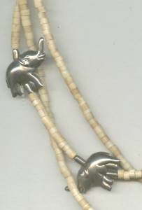 Necklace/Ethnic/Shell & ST Elephants