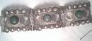 Bracelet/c.1940's Mexican Silver 3-Panel Cuff