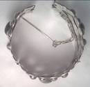 Bracelet/c.1940's Mexican Silver 3-Panel Cuff