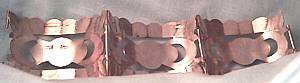 Bracelet/c.1940's Mexican Silver 3-Panel Cuff