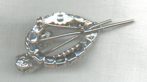 Brooch/C.1960's ST W/Blue Rhinestones