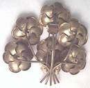 Fur Clip/1930's Huge Floral W/Huge Cleasr R/S