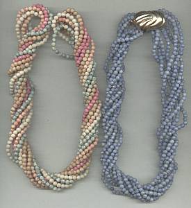 Necklace/8-Dyed Natural Beads Necklaces
