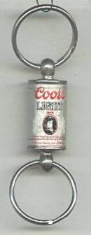Advertising/Double Key Ring/Coors Light Beer Can