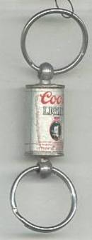 Advertising/Double Key Ring/Coors Light Beer Can
