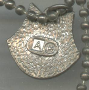 Necklace/Felix The Cat Enameled Pendent W/Ball Chain