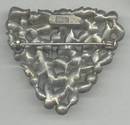 Brooch/Converted 1930's Dress or Fur Clip/Multi Stones W/Glass Pearls