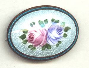 Brooch/Guilloche Enamel Nade In Cechoslovakia