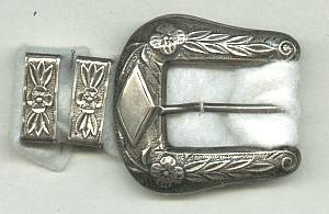 Belt Buckle Set/3-Piece Sterling