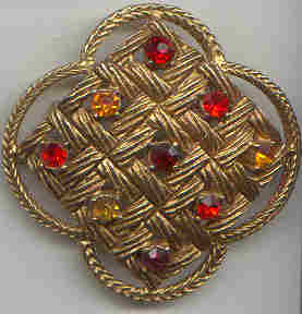 Brooch/Designer/Florenza Rhinestone