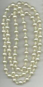 Necklace/1970's Retro Faux/Simulated Pale Yellow Pearls