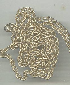 Necklace/1960's-1970's Wraped Wire GoldFish W/RS Eye